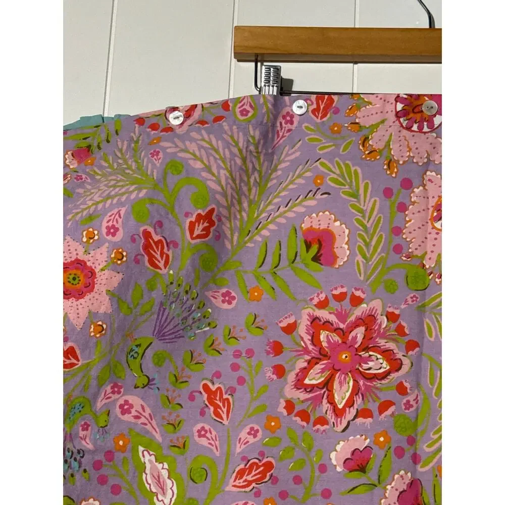 Dena Home Euro Pillow Shams Set of 2 Quilted Cotton Paisley Floral 26x26